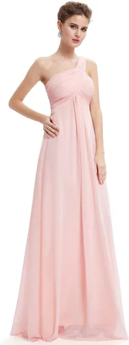 Vista 6 de Vestido de noche con un solo hombro, para mujer, de la marca Ever Pretty, Classic, 16, Rosado