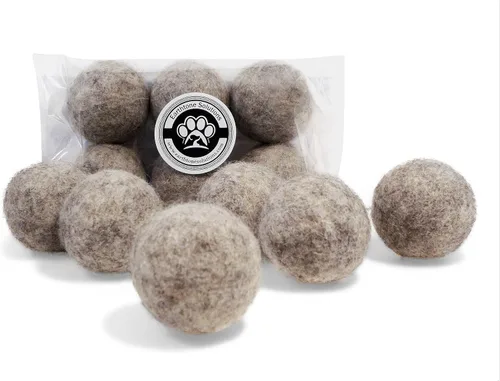 Vista 8 de Juguetes de lana para gatos – Pelotas de juguete de fieltro para mascotas pequeñas para buscar y jugar – Bola de lana silenciosa ecológica