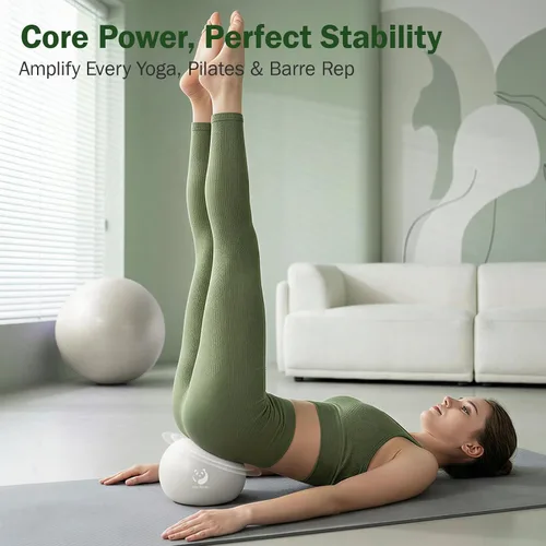 Vista 21 de Slim Panda Pilates Ball, 9 Inch Small Exercise Ball, Anti Burst Mini Yoga Ball for Stability, Workout, Barre, Core Strength, Physical Therapy