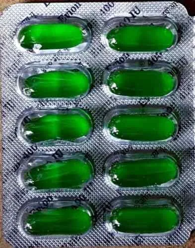 Vista 2 de Evion 400 mg vitamina E cápsula para cara, cabello, espinillas, piel brillante, ojeras, blanqueamiento de la piel y control de la pérdida de cabello