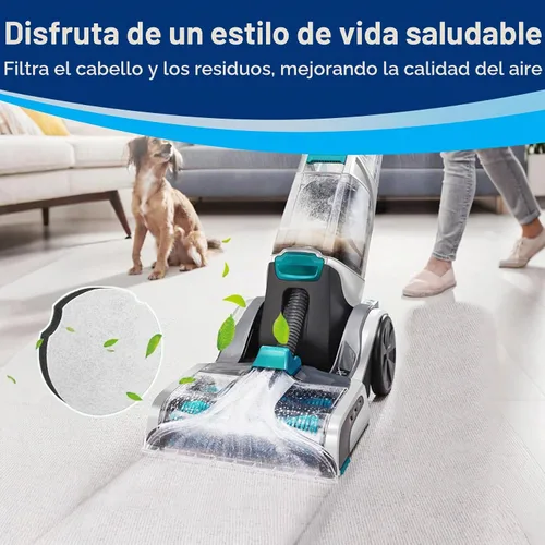 Vista 5 de Filtro de repuesto apto para Bissell Powerforce Compact Lightweight Vertical 2112 1520 para aspiradora Bissel Turbo sin bolsa 2690