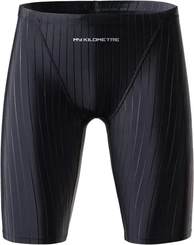 Vista 2 de MY KILOMETRE Traje de baño Jammer sólido de natación Jammers Endurance Long Racing Training Traje de baño