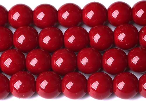 Vista 63 de 36 piezas de cuentas sueltas de espacio de jade de epidoto verde y rojo natural de 10 mm, cuentas redondas para hacer joyas DIY, collares, pulseras