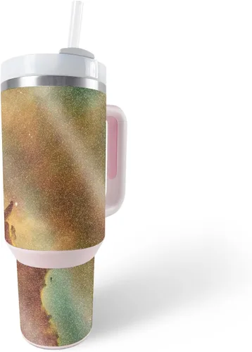 Vista 24 de MightySkins - Vaso con purpurina brillante compatible con Stanley The Quencher H2.0 FlowState de 40 onzas, morado sólido, acabado protector