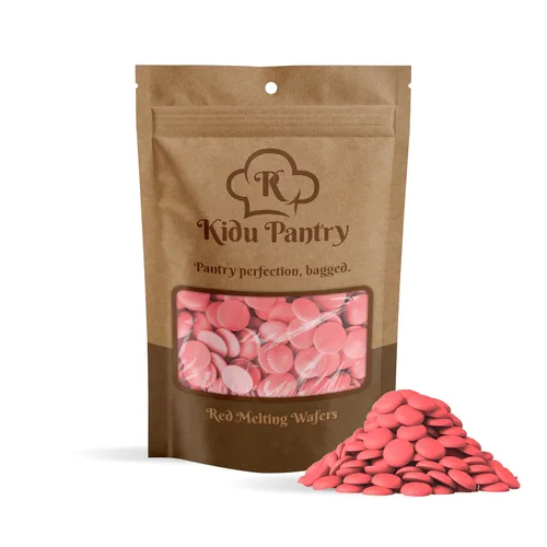 Vista 9 de KIDU PANTRY - Bolsa de obleas de chocolate para derretir a granel, perfecta para sumergir, postres, hornear y más (oscuro, 2 libras)