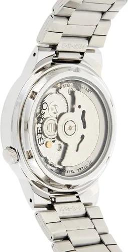 Vista 2 de Seiko 5 SNKA07 Reloj automático de acero inoxidable con esfera negra para hombre