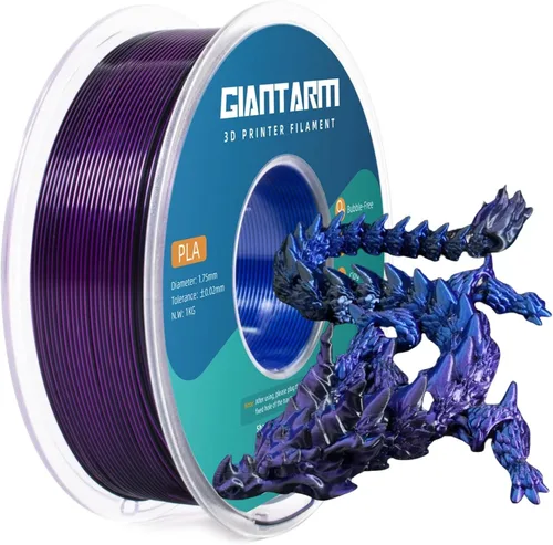 Vista 21 de GIANTARM Filamento de ácido poliláctico (PLA) para impresora 3D, carrete de 2.2 lbs, 0.07 in +/-0.001 in, 1080 pies por rollo, embalaje al vacío
