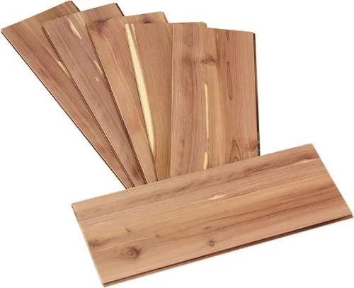 Vista 17 de Household Essentials 26140 CedarFresh - Juego de 4 perchas de madera de cedro rojo con barra fija y gancho giratorio, color marrón y rojo