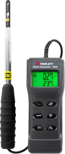 Vista 9 de Triplett CFM100 CFM/CMM Flujo de aire, velocidad y temperatura Termo-anemómetro