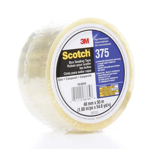 Vista 8 de 3M Scotch Box - Cinta selladora (375, transparente, 1.890 in x 2,998.7 ft, 6 cajas)