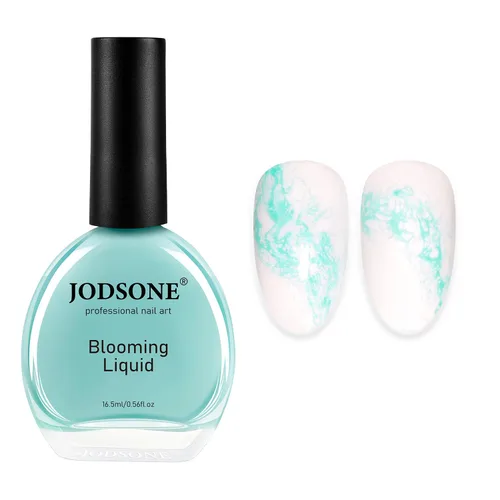 Vista 13 de JODSONE Ocean Wave - Esmalte de uñas en gel, 0.6 fl oz, líquido floreciente blanco ondulado para propagar el efecto de onda, texturas de ondas