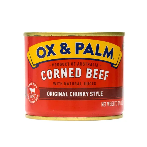 Vista 10 de Ox & Palm Carne en conserva con sabor a chile y ajo 11.5 onzas (paquete de 12)