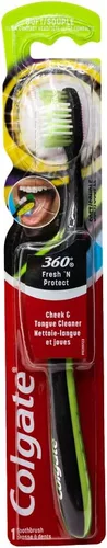 Vista 5 de Colgate 360 Fresh N' Protect - Cepillo de dientes ultra compacto, suave (los colores pueden variar) - Paquete de 6