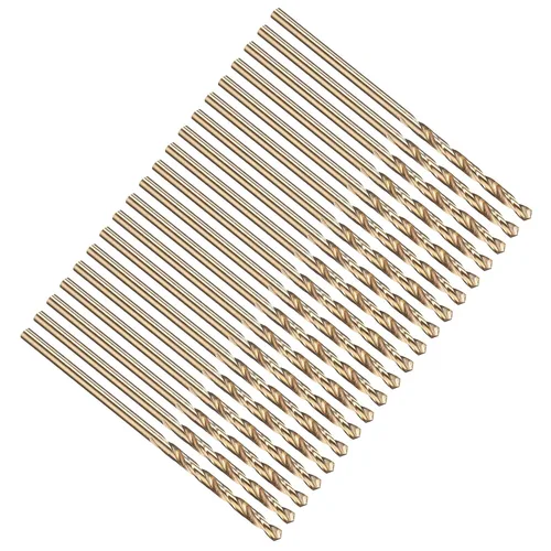 Vista 88 de PATIKIL Broca Jobber de 0.039 in, vástago recto M35 cobalto 5% acero de alta velocidad 135° acabado dorado para metal duro de acero inoxidable - 2