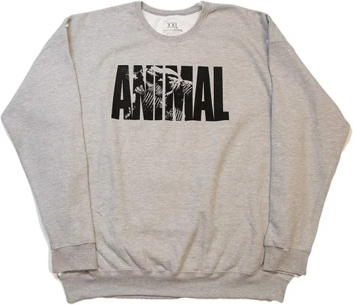 Vista 4 de Animal Fury Iconic Grey Crew Neck Pullover Sudadera Gris