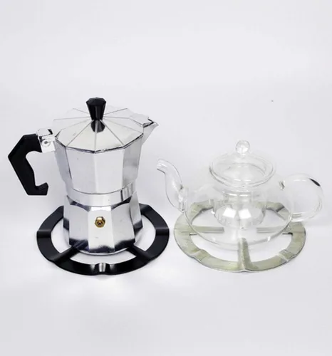 Vista 7 de Soporte antideslizante para estufa/soporte para ollas de moka/soporte para cafetera, rejilla de quemador de gas, rejilla de quemador de horno