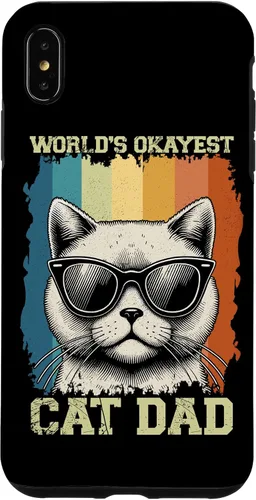 Vista 11 de World's Okayest Cat Dad Cat Lover Animal Father's Day Parent Case for iPhone 16