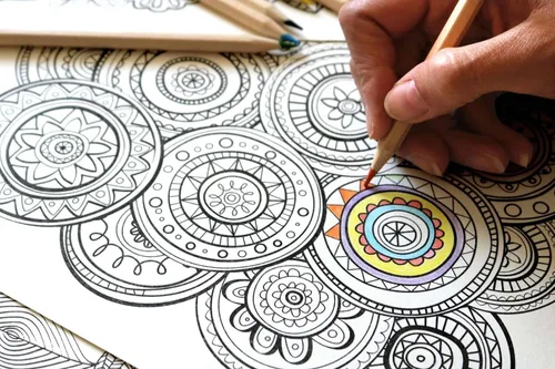 Vista 3 de Idea Liftoff™ Paquete de 12 libros para colorear para adultos, paquete con 12 libros de colorear para adultos para mujeres, hombres con mandalas