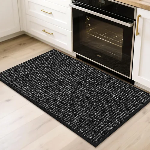 Vista 6 de BEQHAUSE Alfombra de Entrada de 20"x32" Tapete Interior para Puerta Antideslizante Lavable, Alfombras de Pasillo Absorbentes y Resistentes a Manchas