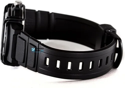 Vista 7 de Casio HDA600B-7BV Reloj de cuarzo de resina negra para hombre con esfera blanca, Azul, Reloj analógico, reloj de cuarzo