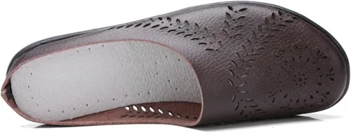 Vista 3 de 2024 Mules planos ahuecados de moda casual para mujer