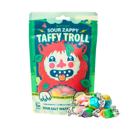 Vista 17 de Taffy Shop World's Best Taffy - Caramelos masticables suaves y gourmet, paquete variado, aperitivo dulce a granel, regalo fresco y sin gluten, 30