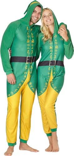 Vista 9 de INTIMO Elf The Movie - Conjunto de pijama de una pieza para mujer