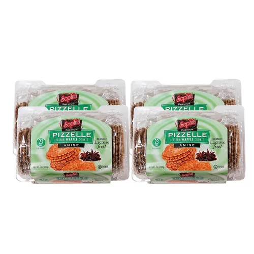 Vista 4 de Sophia Pizelle Waffle Cookies - Anís 7oz (paquete de 2)