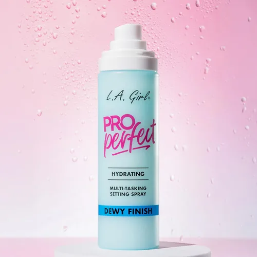 Vista 6 de L.A. Girl Cosmetics PRO Perfect Setting Spray, acabado de rocío, sin alcohol, savia de abedul + base de agua, fórmula de micro niebla, hidratante