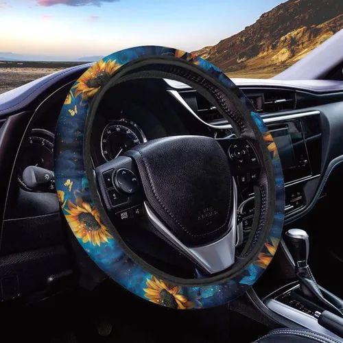 Vista 14 de Asian Dragon - Funda universal para volante de automóvil, accesorios interiores de automóvil, lavable, transpirable, funda para volante