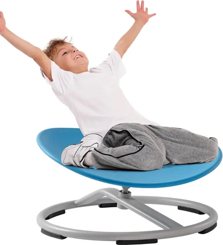 Vista 12 de ROBUD Silla giratoria sensorial para niños, silla giratoria para niños con autismo con diseño antideslizante, entrenamiento de coordinación