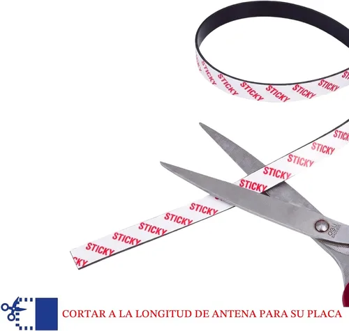 Vista 5 de Towjug Rollo de cintas magnéticas de 10 pies x 1/2 pulgada con respaldo adhesivo 3M, cinta magnética adhesiva flexible para proyectos