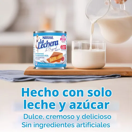 Vista 3 de La Lechera leche condensada endulzada, 14 oz