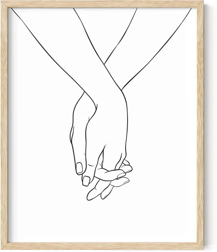 Vista 51 de HAUS AND HUES Arte de pared minimalista - Dibujo moderno de líneas abstractas, impresión de boceto femenino simple, obra de arte para el hogar