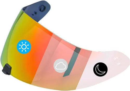 Vista 6 de Protector de visera de casco de motocicleta de repuesto para visera R420, resistente al desgaste, resistente al viento, protección solar, accesorios