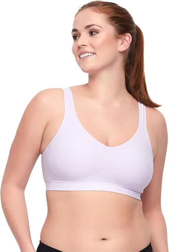 Vista 5 de Underoutfit Sujetadores de compresión inalámbricos para mujer, tallas pequeñas a grandes, para uso diario, para dormir y deportes, tela ligera