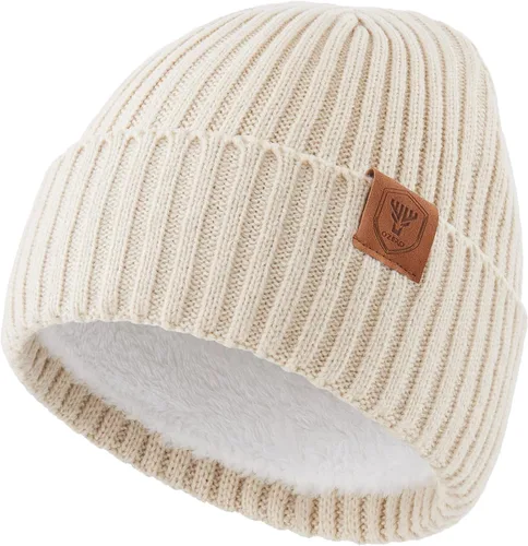Vista 11 de OZERO Gorro de Punto de Invierno, Gorro Térmico Grueso de Forro Polar para Hombres y Mujeres