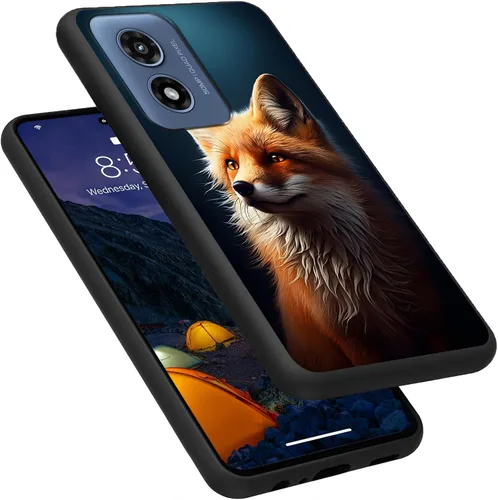 Vista 192 de Funda para Motorola Moto G Play 4G 2024, delgada y ligera, de silicona de TPU suave, color negro, ultrafina, para Motorola Moto G Play 4G 2024, Art