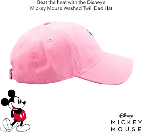 Vista 5 de Disney Mickey Mouse Embroidered Cotton Adjustable Dad Hat with Curved Brim