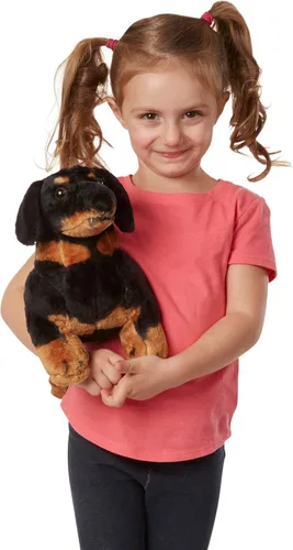 Vista 3 de Melissa & Doug Dachshund Gigante - Perro de Peluche Realista Grande