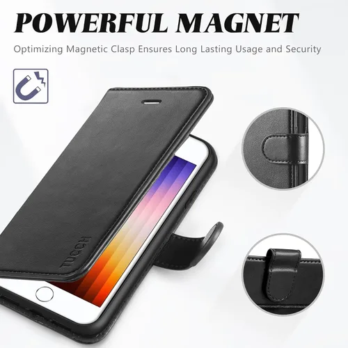 Vista 7 de TUCCH - Funda tipo cartera compatible con iPhone 8