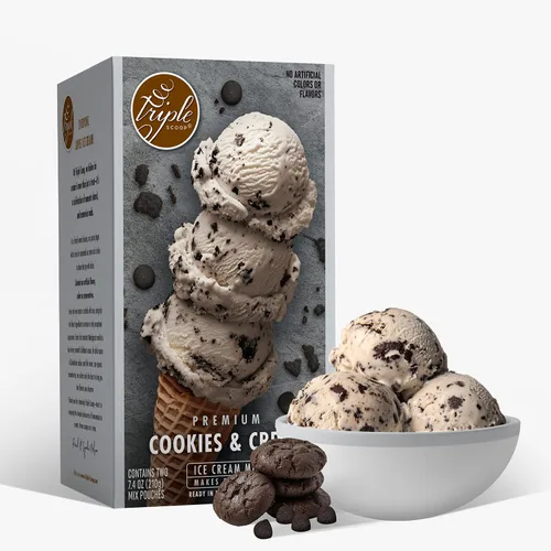 Vista 16 de Triple Scoop - Pastel de cumpleaños prémium (2) mezcla de helado para hacer helados. Simple, fácil, delicioso. De mezcla gourmet a máquina en 5