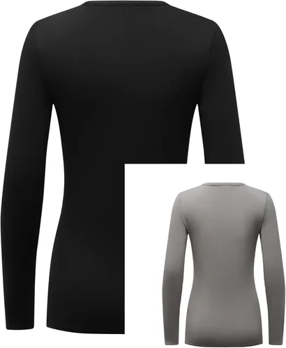 Vista 5 de Formeet17 Paquete de 2 camisetas de manga larga para mujer