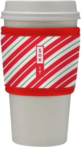 Vista 75 de Sok It HotSok Coffee & Tea - Funda de neopreno con aislamiento reutilizable (floral abstracto)