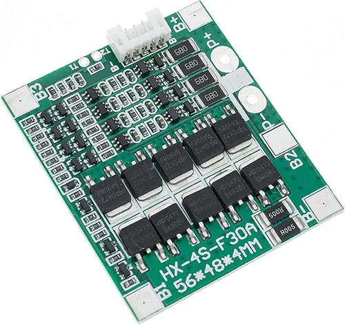 Vista 2 de placa de protección de circuitos integrados del PWB del PWB de la batería de litio 18650 de 14.8V 4S 30A 18650