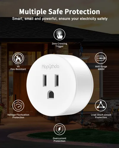 Vista 6 de Enchufe inteligente con control remoto, Wi-Fi de 2.4 GHz y RF433 Control remoto inalámbrico, interruptor de luz de salida no requiere cable neutro