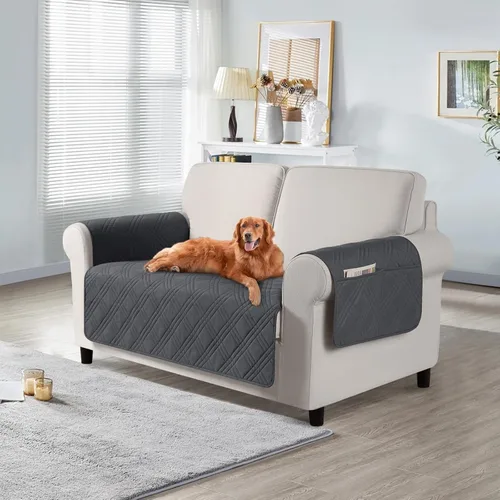 Vista 57 de TAOCOCO Fundas impermeables para silla para mascotas y perros con respaldo antideslizante, fundas para asiento de silla con bolsillo lateral