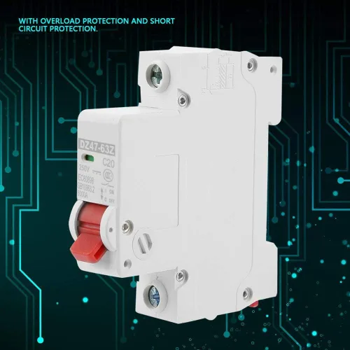 Vista 7 de DZ47-63Z-1P - Interruptor de aire para sistema fotovoltaico de autobús de energía solar (20 A, CC)