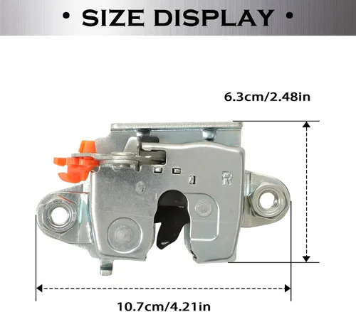 Vista 2 de Cerradura de pestillo de puerta trasera compatible con Toyota Tundra (2000-2006) Actuador de pestillo de bloqueo TTailgate izquierdo y derecho
