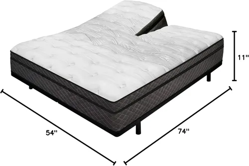Vista 2 de InnoMax Luxury Support Harmony - Colchón digital para cama de aire, tamaño matrimonial